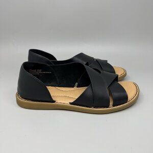 Born BOC Kamryn Womens Size 7 Shoes Black Strappy Comfort Fashion Sandals